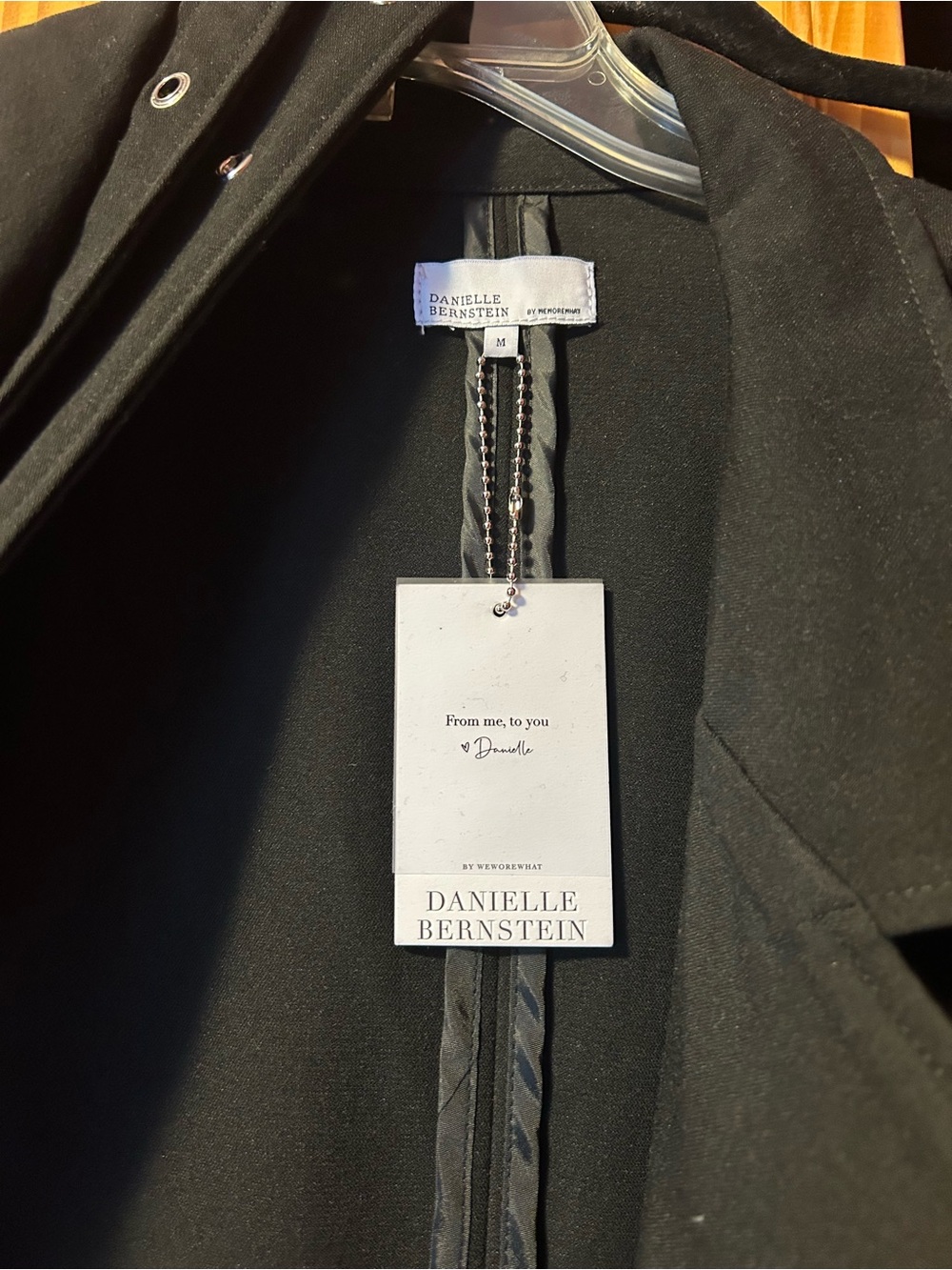 WeWoreWhat Black Trench Coat with Waist Tie - Picture 4 of 4